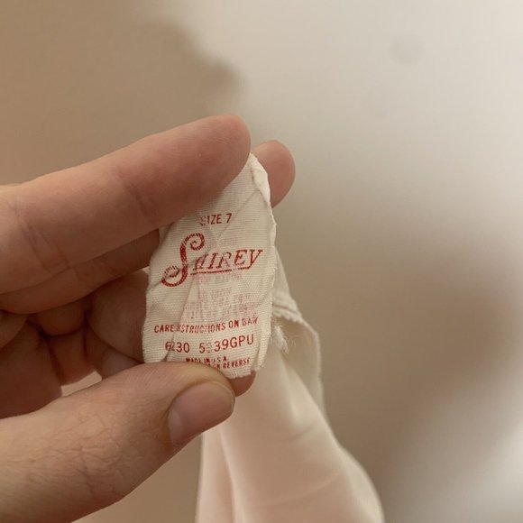 Shirey Womens Size 7 White Skirt Slip Made in USA - Picture 2 of 6